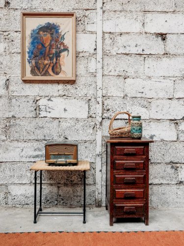 Hanna, la table d'appoint en osier N°572