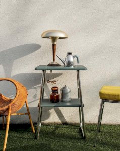 Hanna, the chrome industrial side table No. 779