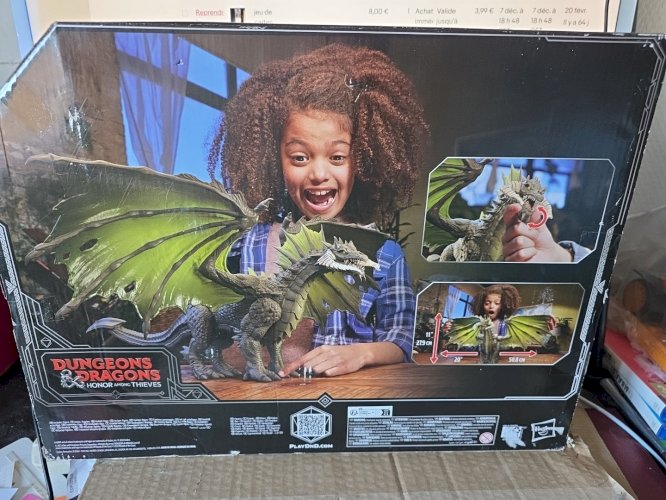 Hasbro Dungeons & Dragons figurine articulée de 38cm Dragon Noir Rakor Neuf !