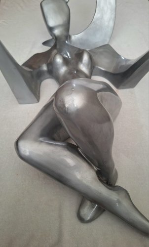 Hauteur 120cm, grande statue de femme, sculpture vintage