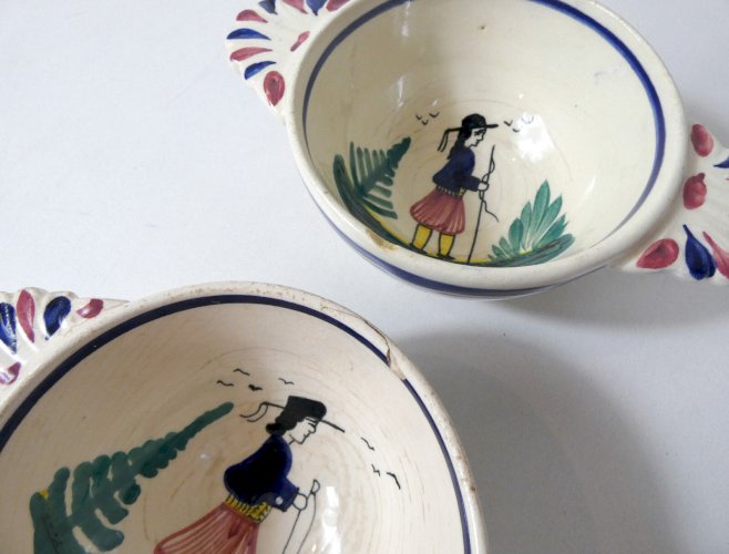 HB Quimper 2 bols anciens