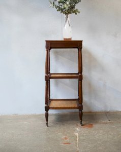 Henriette, the rattan serving trolley in wood No. 151