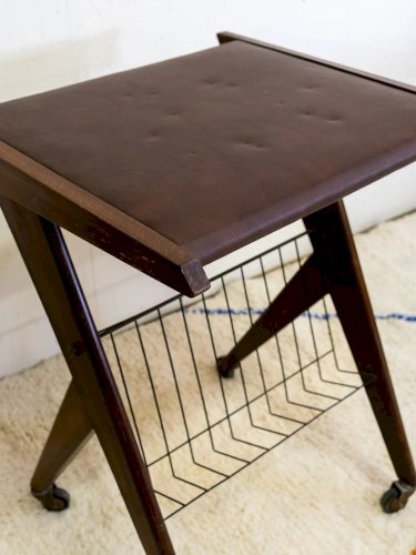 Henriette, la desserte en cuir de vachette N°157