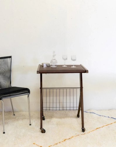 Henriette, la desserte en cuir de vachette N°157