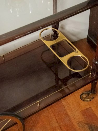 Henriette, la desserte en laiton et bois N°128