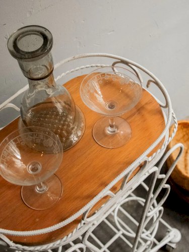 Henriette, la desserte en métal et bois N°173