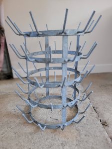 Old bottle drying hedgehog