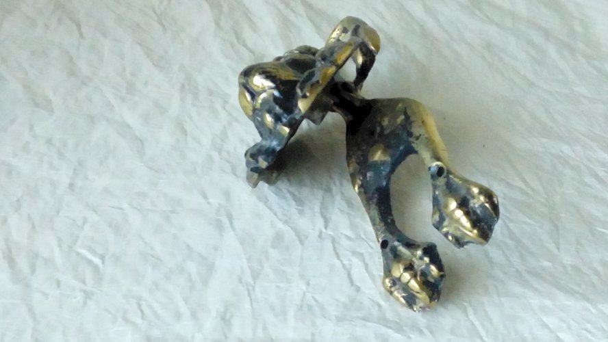 HEURTOIR DE PORTE EN BRONZE TETE DE LION*