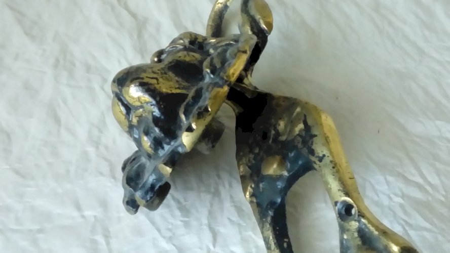 HEURTOIR DE PORTE EN BRONZE TETE DE LION*