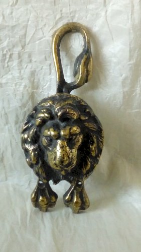 HEURTOIR DE PORTE EN BRONZE TETE DE LION*