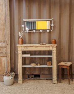 Hippolyte, the patinated wooden mantelpiece N°10