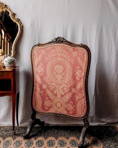 Hippolyte, le pare-feu de cheminée en bois et tissu N°17