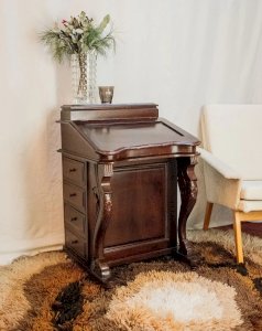 Honoré, le bureau secrétaire Davenport en acajou N°138