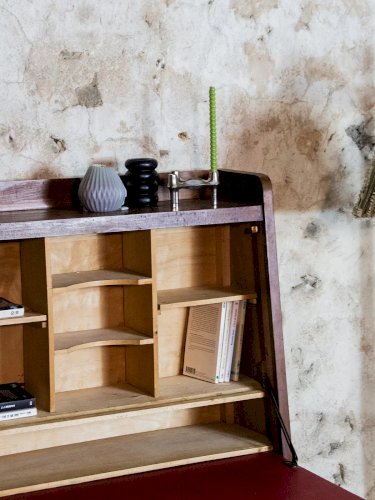 Honoré, le grand secrétaire en noyer N°75