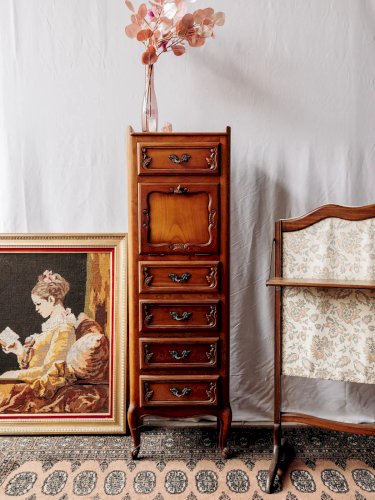 Honoré, le secrétaire haut et fin en bois N°139