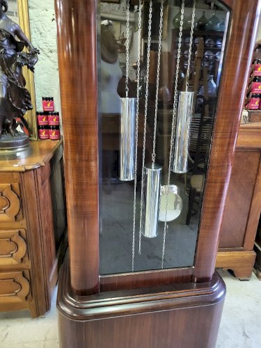 HORLOGE COMTOISE ART DECO VEDETTE 8 BARRES AU CARILLON VALENCE
