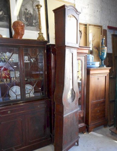 HORLOGE COMTOISE CAISSE EN SAPIN PEINT N° 11