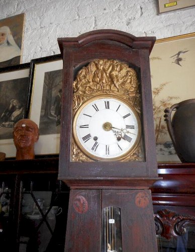 HORLOGE COMTOISE CAISSE EN SAPIN PEINT N° 11