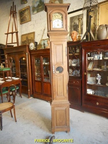 HORLOGE COMTOISE EN CHENE OLIVIER A MONTIGNY DU XIX ème SIECLE N° 10