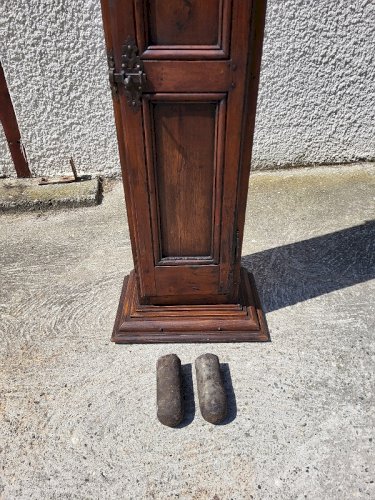 HORLOGE COMTOISE MOUVEMENT AU COQ + POIDS+ BALANCIER