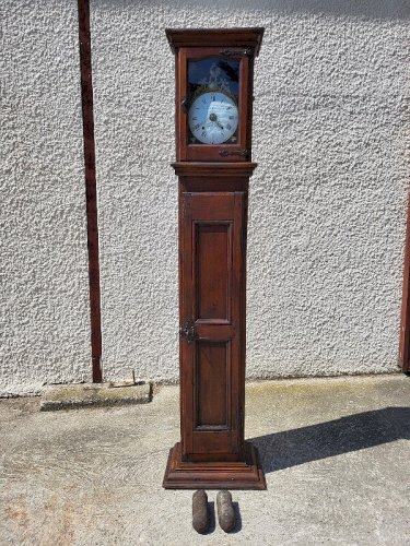 HORLOGE COMTOISE MOUVEMENT AU COQ + POIDS+ BALANCIER