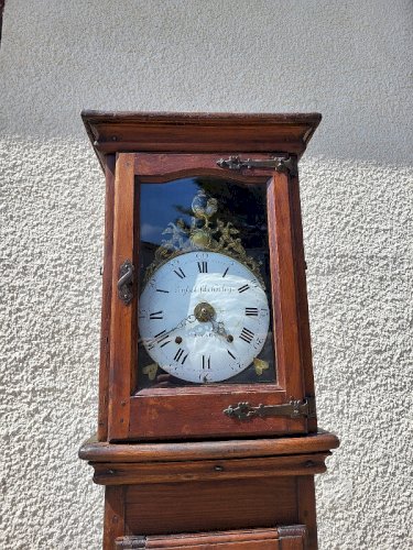 HORLOGE COMTOISE MOUVEMENT AU COQ + POIDS+ BALANCIER