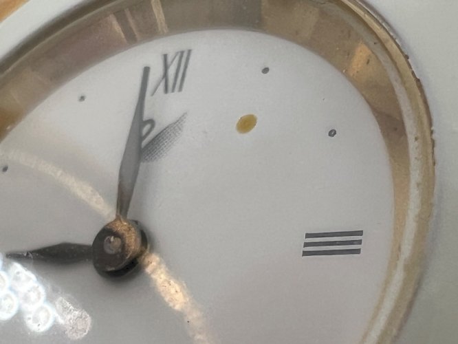 Horloge de bureau Swarovski – Globe en cristal taillé, monture dorée