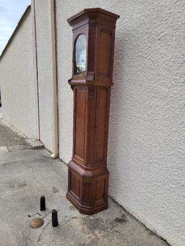 HORLOGE DE PARQUET COMTOISE CAISSE DE VANNIER ET MOUVEMENT SCIPION CAPDENAT