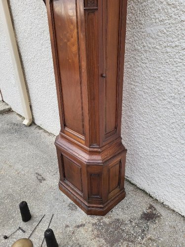 HORLOGE DE PARQUET COMTOISE CAISSE DE VANNIER ET MOUVEMENT SCIPION CAPDENAT