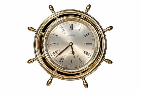 Ship's wheel clock – Rhythm – Quartz