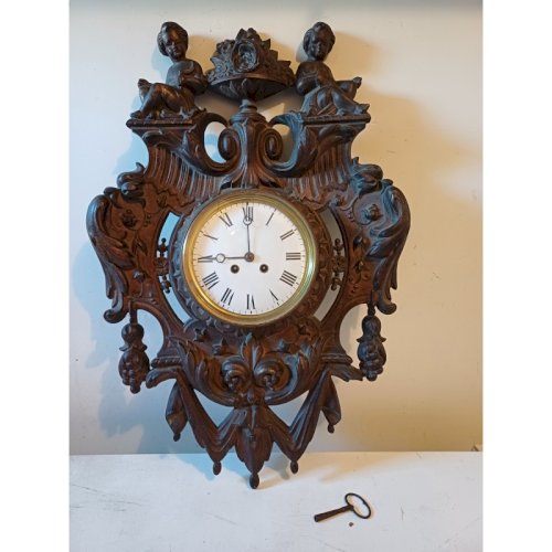 Horloge Murale 19 éme en Fonte