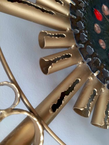 HORLOGE MURALE VINTAGE DE FRANCO BASTIANELLI POUR LE STUDIO LAURANE, 1960