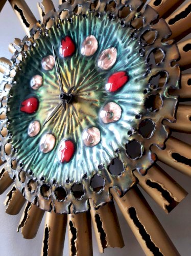 HORLOGE MURALE VINTAGE DE FRANCO BASTIANELLI POUR LE STUDIO LAURANE, 1960