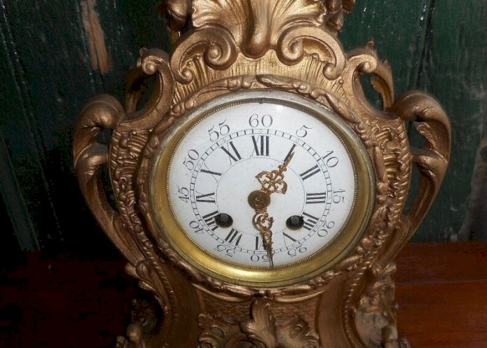 HORLOGE PENDULE CARTEL EN BRONZE