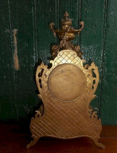 HORLOGE PENDULE CARTEL EN BRONZE