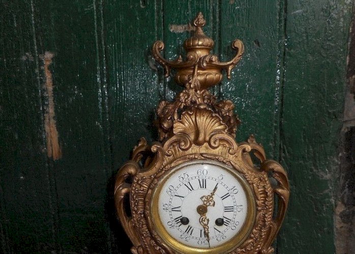 HORLOGE PENDULE CARTEL EN BRONZE
