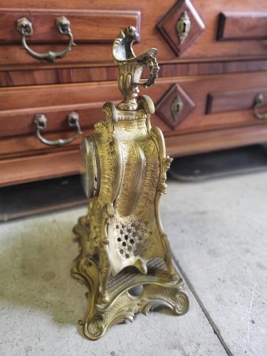 HORLOGE PENDULE EN BRONZE L FRANCOIS LANGRES