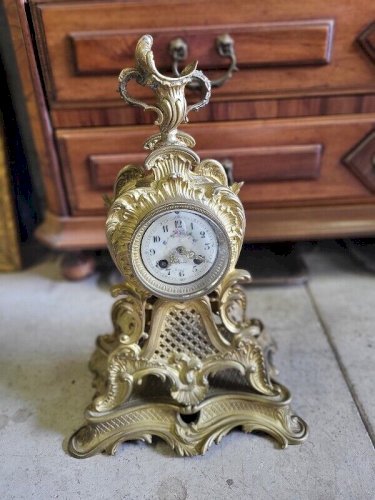 HORLOGE PENDULE EN BRONZE L FRANCOIS LANGRES