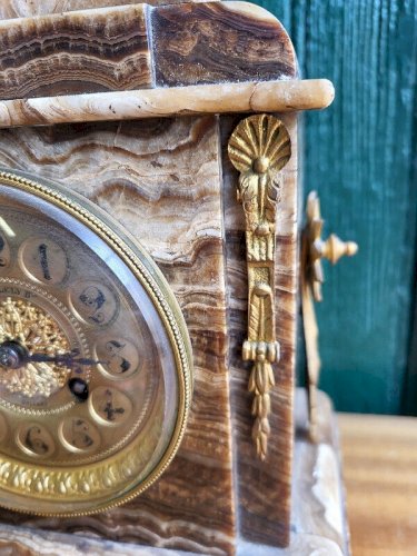 HORLOGE PENDULE EN MARBRE A ALLELY Bte ORLEANS N12