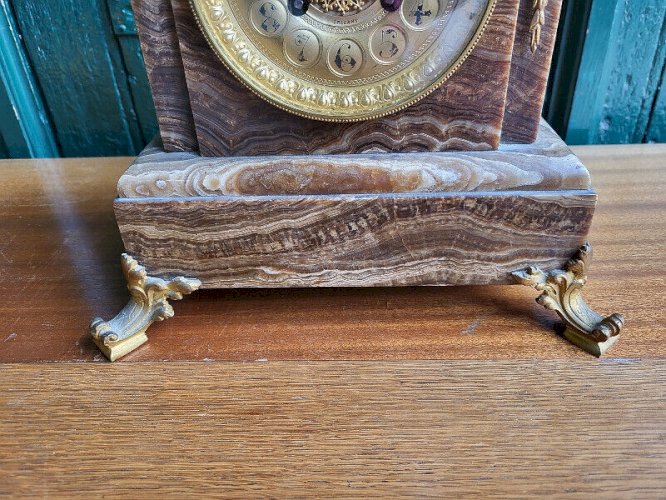 HORLOGE PENDULE EN MARBRE A ALLELY Bte ORLEANS N12