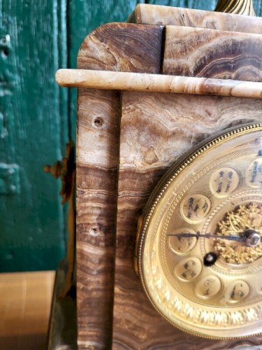 HORLOGE PENDULE EN MARBRE A ALLELY Bte ORLEANS N12