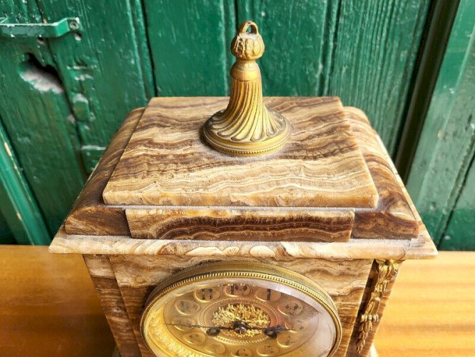 HORLOGE PENDULE EN MARBRE A ALLELY Bte ORLEANS N12