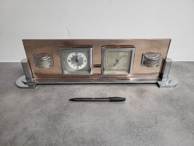 HORLOGE THERMOMETRE BAROMETRE HYGROMETRE AVIATION LIEUTENANT COLONEL POINSARD