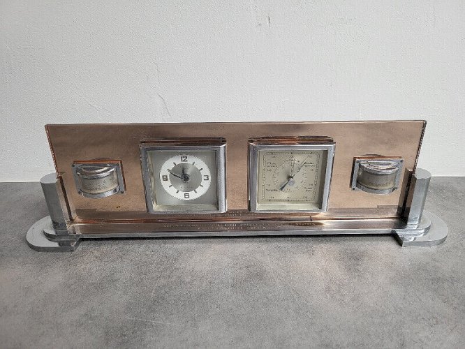 HORLOGE THERMOMETRE BAROMETRE HYGROMETRE AVIATION LIEUTENANT COLONEL POINSARD