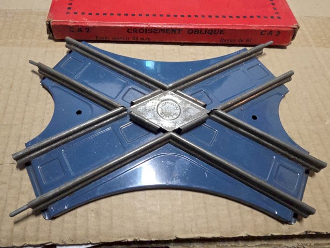 Hornby Croisement Oblique boite échelle O Très Bel État