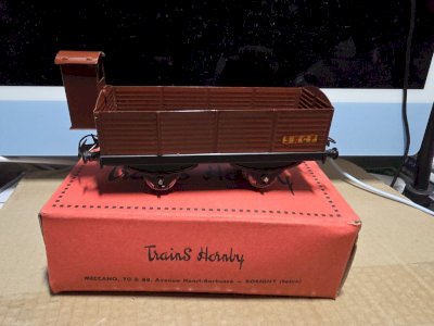 HORNBYWagon Tombereau SNCF Attelage Automatique boite échelle O Comme Neuf