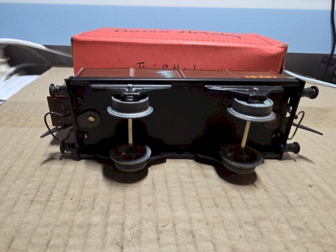 HORNBYWagon Tombereau SNCF Attelage Automatique boite échelle O Comme Neuf