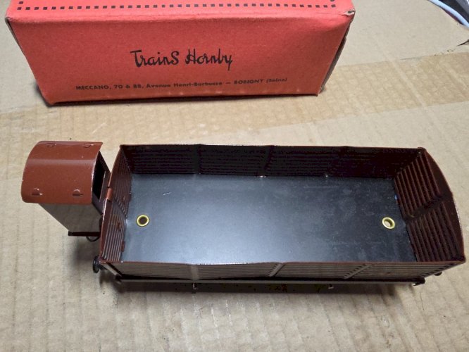 HORNBYWagon Tombereau SNCF Attelage Automatique boite échelle O Comme Neuf