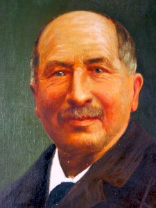 HST école de Dusseldorf début XX° PORTRAIT D'HOMME signée A. Rheinert 59 x 50 cm