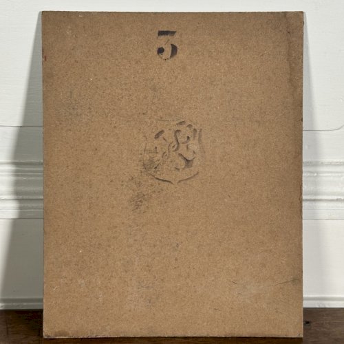 Huile sur carton paysage XXe L1031